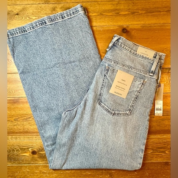 Hudson Jeans | James High Rise Wide Leg | Caribbean Breeze | Women’s 33 - Picture 3 of 7